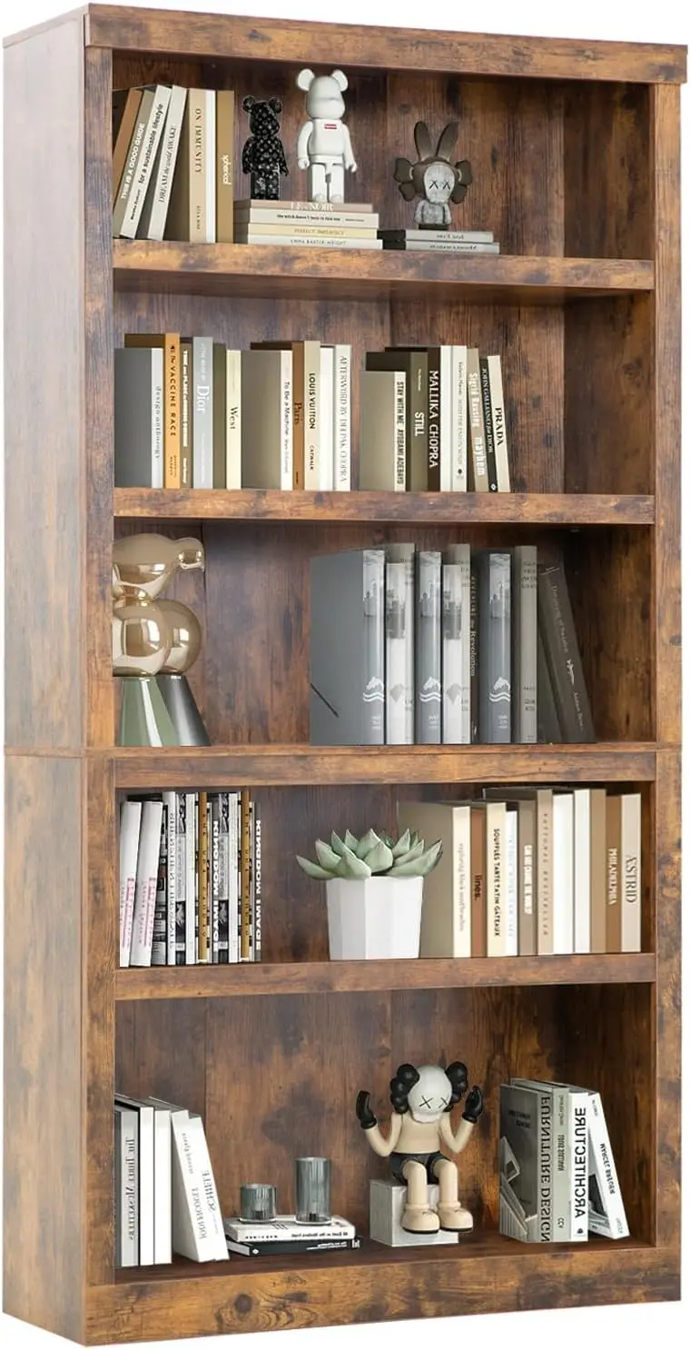 5-Tier Bookcase Bookshelf Wood Bookshelf for Organized and Easy Access Storage in Living Room, Bedroom, Kids Room,
5-Tier Bookcase Bookshelf Wood Bookshelf for Organized and Easy Access Storage in Living Room, Bedroom, Kids Room,