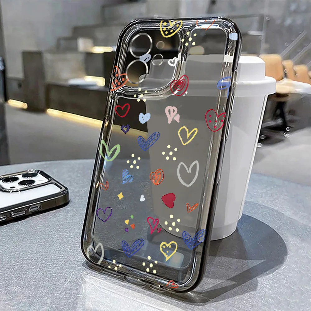 Love Heart Transparent Phone Case For iPhone 15 Pro 16 13 11 14 12 17 Pro Max Air 16e 7 8 Plus XR SE Shockproof Soft Cover Funda
Love Heart Transparent Phone Case For iPhone 15 Pro 16 13 11 14 12 17 Pro Max Air 16e 7 8 Plus XR SE Shockproof Soft Cover Funda