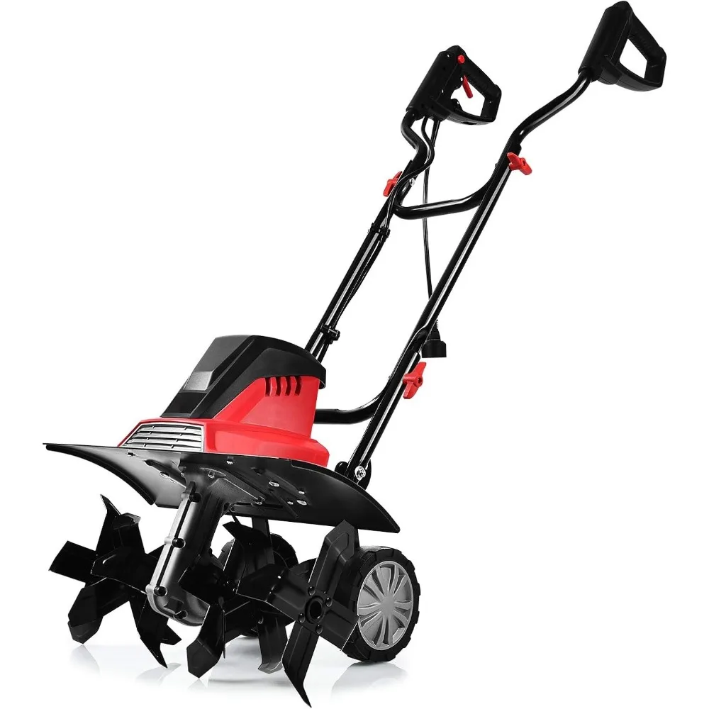 13.5 Amp Electric Tiller, Corded Rototiller Tool w/ Foldable Handle & 6 Tines, 17.7-Inch Tilling Width, Lightweight Garden
13.5 Amp Electric Tiller, Corded Rototiller Tool w/ Foldable Handle & 6 Tines, 17.7-Inch Tilling Width, Lightweight Garden