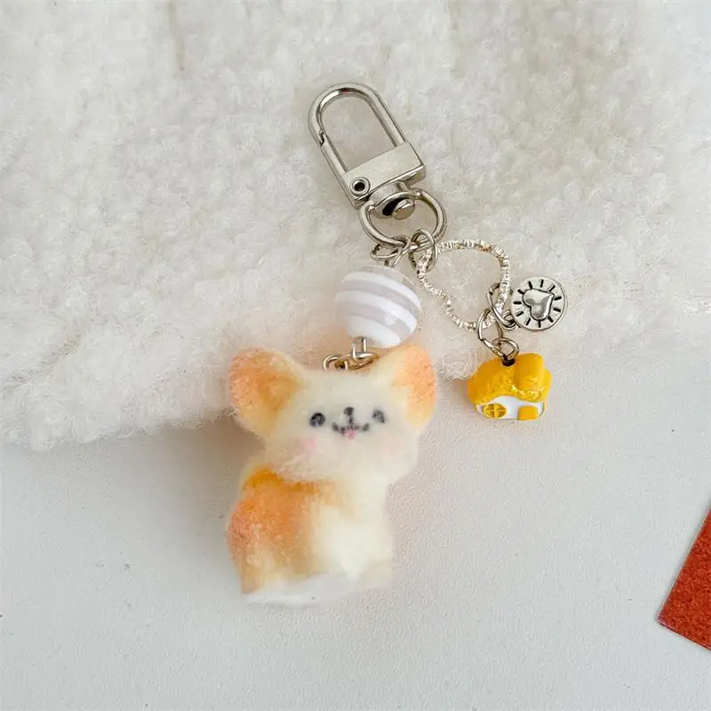 Cartoon Animal Flocking Broad-eared Fox Keychain Pendant Backpack Ornament Bag Lanyard Phone Chain Children Gift Keyring
Cartoon Animal Flocking Broad-eared Fox Keychain Pendant Backpack Ornament Bag Lanyard Phone Chain Children Gift Keyring