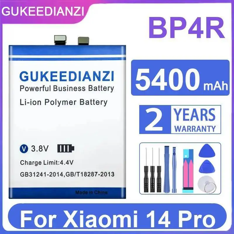 BP4R для Xiaomi 14 Pro безопасный аккумулятор для мобильного телефона 5400 мАч, высокая совместимость
BP4R для Xiaomi 14 Pro безопасный аккумулятор для мобильного телефона 5400 мАч, высокая совместимость