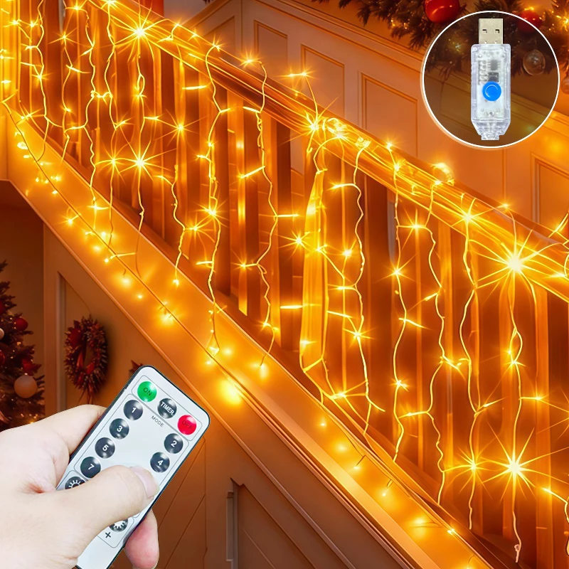 White Christmas Decoration Waterfall Lights Icicle String Lights USB for Parties Decorating Bedrooms, Weddings Home Parties
White Christmas Decoration Waterfall Lights Icicle String Lights USB for Parties Decorating Bedrooms, Weddings Home Parties