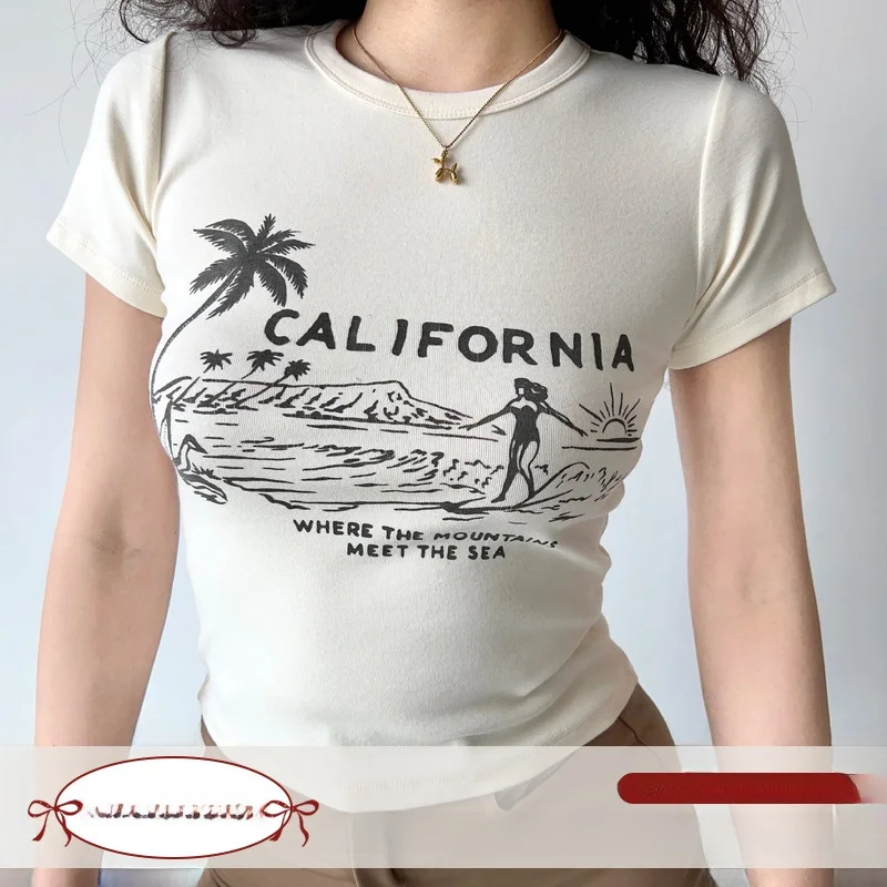 Go Girl Go Summer Surf Круглая хлопковая футболка Ne ort Sve Женская облегающая футболка ort Length Street Sle Top
Go Girl Go Summer Surf Круглая хлопковая футболка Ne ort Sve Женская облегающая футболка ort Length Street Sle Top