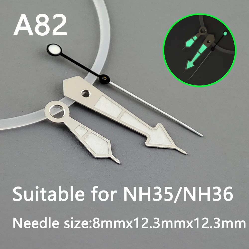 NH35 стрелка Серебряная игла зеленые светящиеся часы аксессуары, подходит для nh35 секундные стрелки nh36 механизм A82
NH35 стрелка Серебряная игла зеленые светящиеся часы аксессуары, подходит для nh35 секундные стрелки nh36 механизм A82
