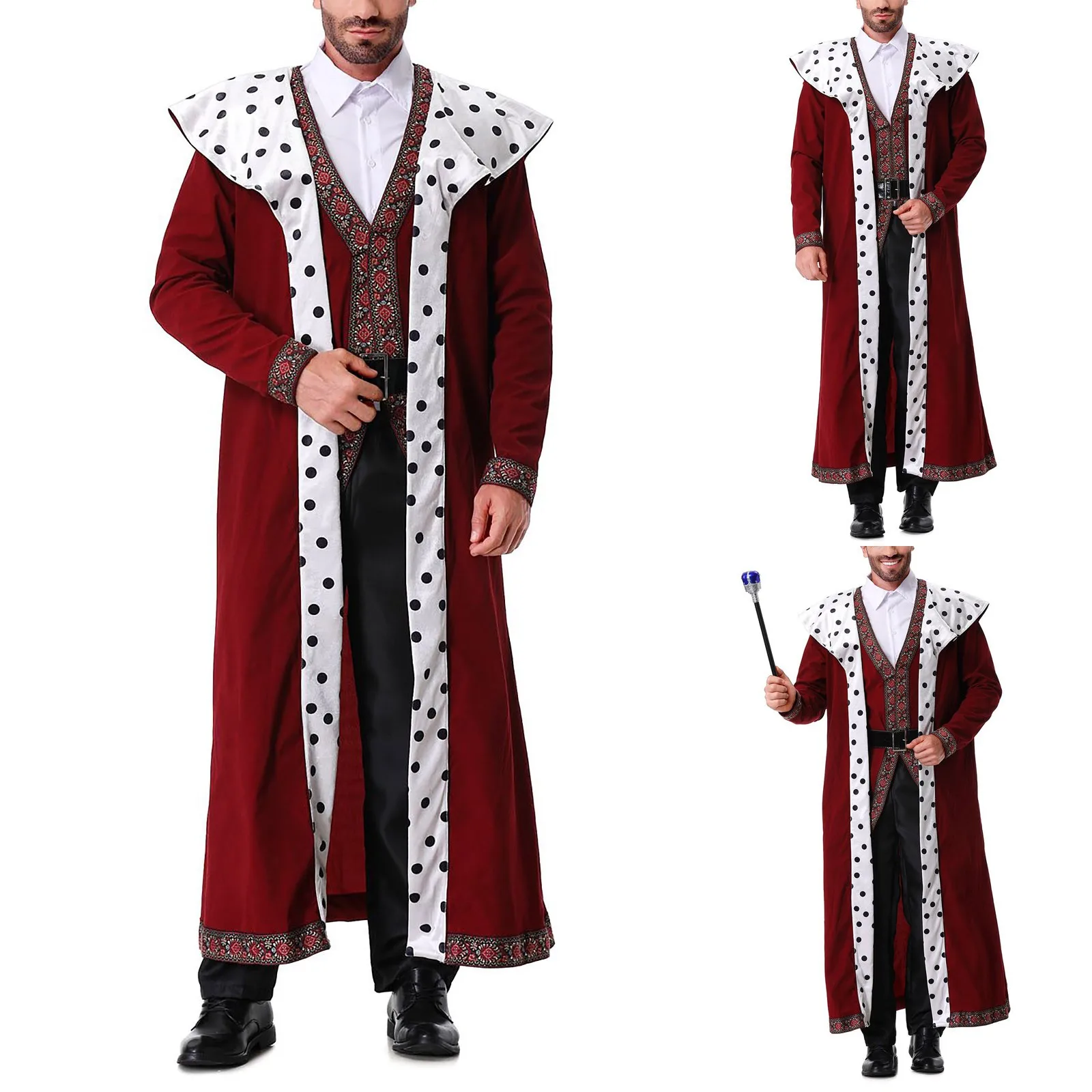 Men's Fancy Dress Costumes Robe Adult Masquerade Cosplay Costume Red Cape Party Performance Halloween Holiday Clothes 2024
Men's Fancy Dress Costumes Robe Adult Masquerade Cosplay Costume Red Cape Party Performance Halloween Holiday Clothes 2024