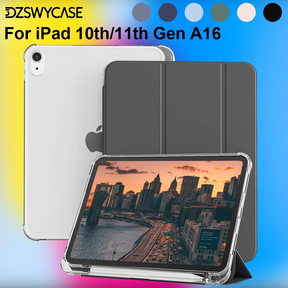 For iPad 10th/11th Gen (A16) Case 10.9/11 inch, with Auto Wake/Sleep Soft Translucent Frosted Back Cover with Pencil Holder
For iPad 10th/11th Gen (A16) Case 10.9/11 inch, with Auto Wake/Sleep Soft Translucent Frosted Back Cover with Pencil Holder