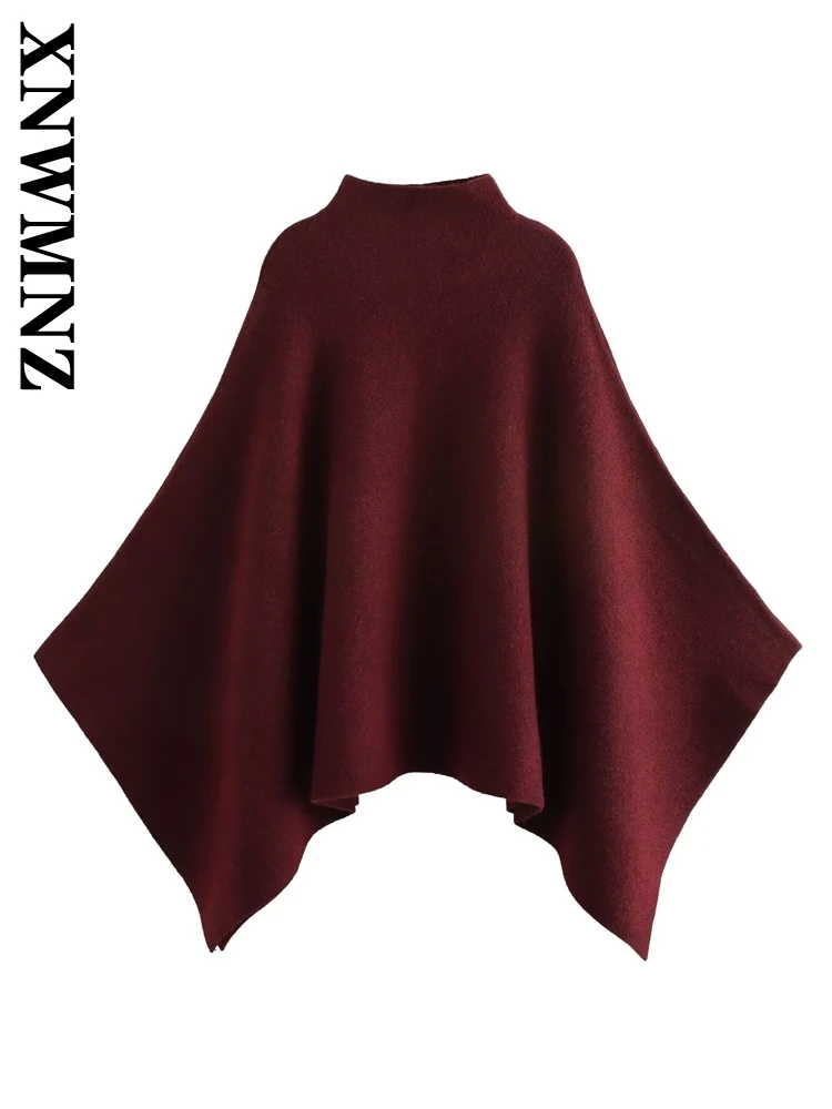 XNWMNZ 2024 Autumn Woman Streetwear Half high Collar Outerwear Cloaks Chic Winter Woman's Top Ruffles Loose Fit Thick Ponchos
XNWMNZ 2024 Autumn Woman Streetwear Half high Collar Outerwear Cloaks Chic Winter Woman's Top Ruffles Loose Fit Thick Ponchos