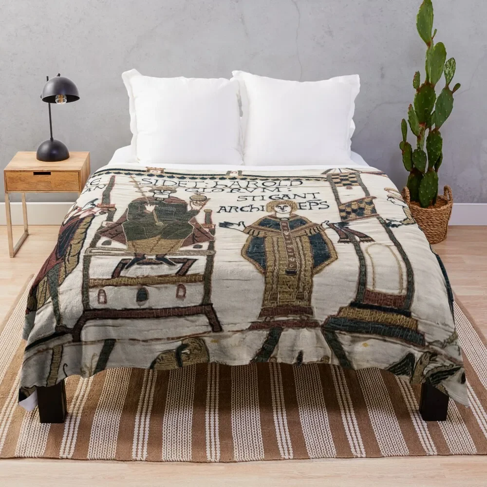 Bayeux Tapestry Harold coronation Throw Blanket Travel warm for winter Designers Blankets
Bayeux Tapestry Harold coronation Throw Blanket Travel warm for winter Designers Blankets