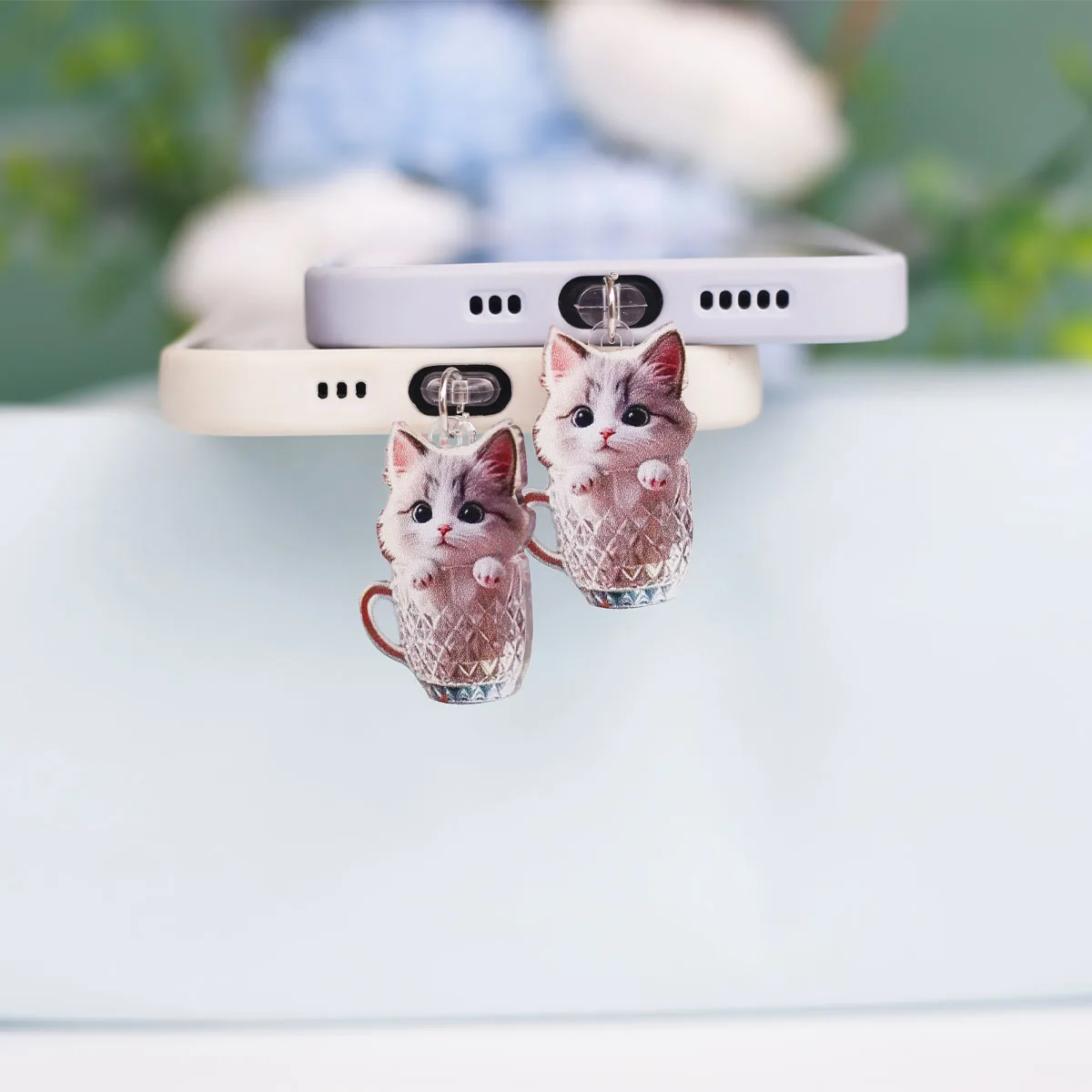Mobile Phone Dust Stopper Pendant Cute Cup Cat Acrylic Phone Accessories Decoration for iPhone Type-C Port Dust Stopper Pendant
Mobile Phone Dust Stopper Pendant Cute Cup Cat Acrylic Phone Accessories Decoration for iPhone Type-C Port Dust Stopper Pendant