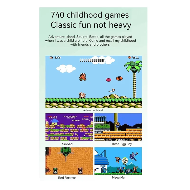 H7 Retro Nostalgic TV Game Console 3.5Inch Screen 740 Classic Game Dual Players Nostalgic Home TV Game Controller
H7 Retro Nostalgic TV Game Console 3.5Inch Screen 740 Classic Game Dual Players Nostalgic Home TV Game Controller