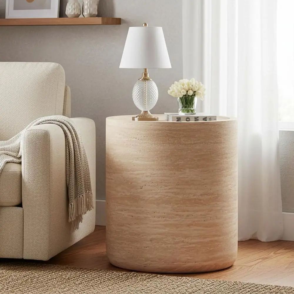 aux Travertine Small Coee Table ern Round Bede Table Nightstand or Bedroom Living Room Wooden Side End Table Beside Soa Couch -u
aux Travertine Small Coee Table ern Round Bede Table Nightstand or Bedroom Living Room Wooden Side End Table Beside Soa Couch -u