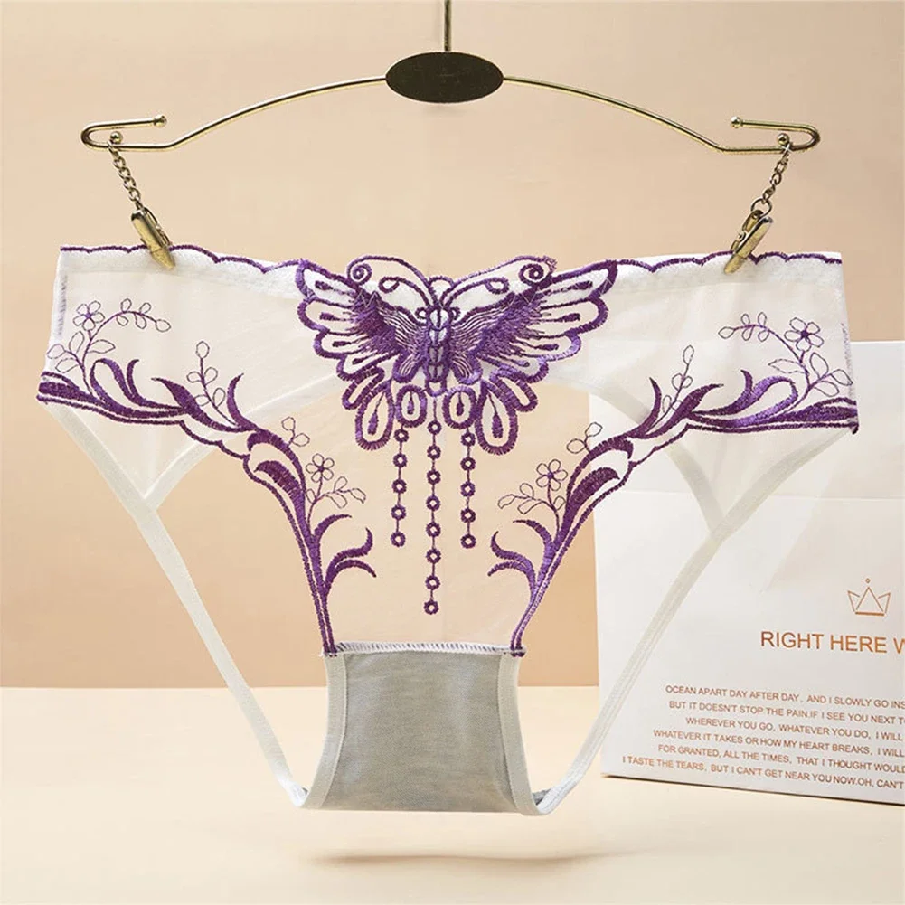 Summer Women Sexy Lace Briefs Floral Embroidery Panties Ultra-thin Transparent Ladies Lingerie Bow Exquisite Erotic Underwear
Summer Women Sexy Lace Briefs Floral Embroidery Panties Ultra-thin Transparent Ladies Lingerie Bow Exquisite Erotic Underwear