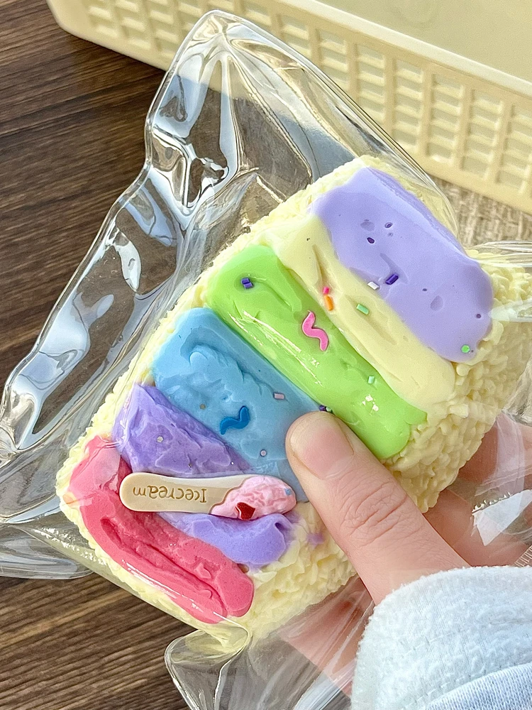 Мягкая силиконовая игрушка-антистресс Squiy Rainbow Rice Cake с медленным восстановлением формы, для снятия стресса у студентов, креативная игрушка-розыгрыш для детей
Мягкая силиконовая игрушка-антистресс Squiy Rainbow Rice Cake с медленным восстановлением формы, для снятия стресса у студентов, креативная игрушка-розыгрыш для детей