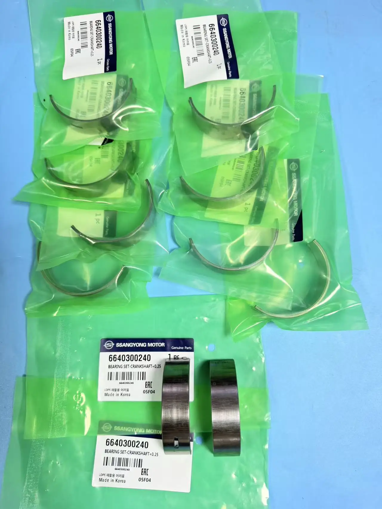 10PC Crankshaft Bearing Set 6640300240 +0.25 For Ssangyong Actyon Kyron Rexton Actyon Sports Korando C Rodius/Stavic D20 D22
10PC Crankshaft Bearing Set 6640300240 +0.25 For Ssangyong Actyon Kyron Rexton Actyon Sports Korando C Rodius/Stavic D20 D22