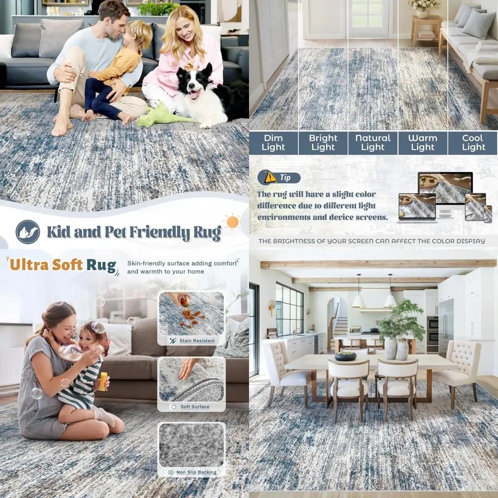 Современный абстрактный ковер 8x10 футов, моющийся, нейтральный, мягкий, нескользящий, устойчивый к пятнам, для гостиной, спальни, детской, столовой, прихожей
Современный абстрактный ковер 8x10 футов, моющийся, нейтральный, мягкий, нескользящий, устойчивый к пятнам, для гостиной, спальни, детской, столовой, прихожей