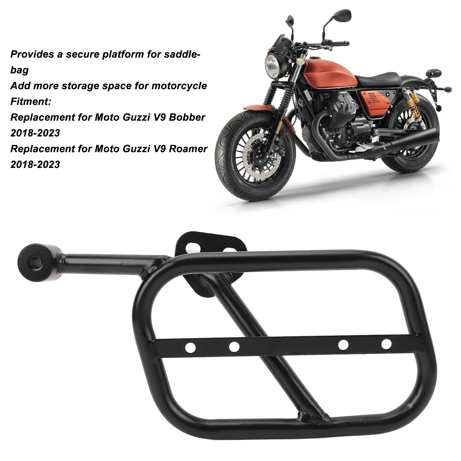Крепежный кронштейн Saddlebag, устойчивый к износу и коррозии, мощный держатель для сумки, прочный держатель для V9 Bobber 2018 ‑ 2023
Крепежный кронштейн Saddlebag, устойчивый к износу и коррозии, мощный держатель для сумки, прочный держатель для V9 Bobber 2018 ‑ 2023