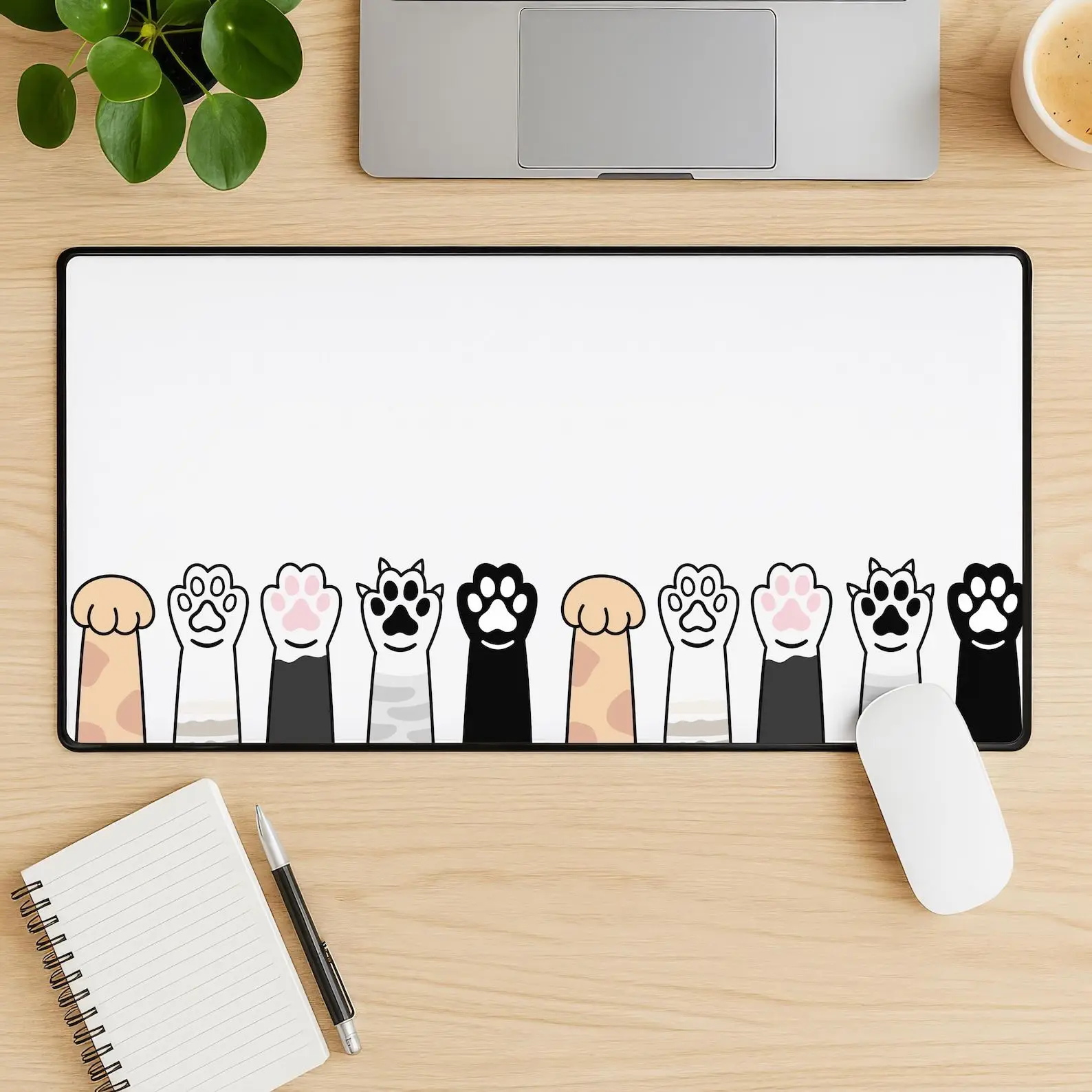 Kawaii Cute Cat Desk Mat, White Mouse Pad Gamer, Cute Cats Mousepad Computer Large Mouse Mat Gaming Office Accessories Deskmat
Kawaii Cute Cat Desk Mat, White Mouse Pad Gamer, Cute Cats Mousepad Computer Large Mouse Mat Gaming Office Accessories Deskmat