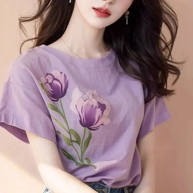 Plus Size Floral Street Casual T Shirts Women Clothing New Summer Short Sleeve Loose Youth Temperament Tops Tees Trend Harajuku
Plus Size Floral Street Casual T Shirts Women Clothing New Summer Short Sleeve Loose Youth Temperament Tops Tees Trend Harajuku