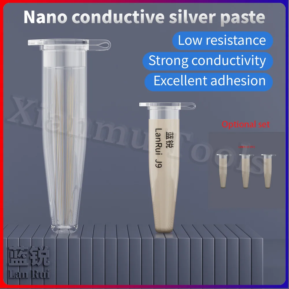 Lanrui J9 Nano Conductive Silver Paste Low Resistance Screen Line Repair for PhoneS iPhone Android Green/Yellow Screen Fix Tools
Lanrui J9 Nano Conductive Silver Paste Low Resistance Screen Line Repair for PhoneS iPhone Android Green/Yellow Screen Fix Tools