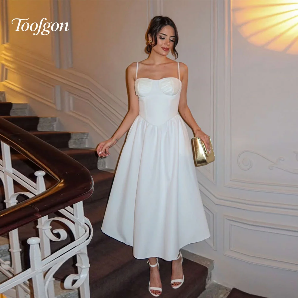 Toofgon Sweetheart Short Prom Dresses Customized Matte Satin Women Spaghetti Strap Formal Party Dress Wedding Engagement Gown
Toofgon Sweetheart Short Prom Dresses Customized Matte Satin Women Spaghetti Strap Formal Party Dress Wedding Engagement Gown