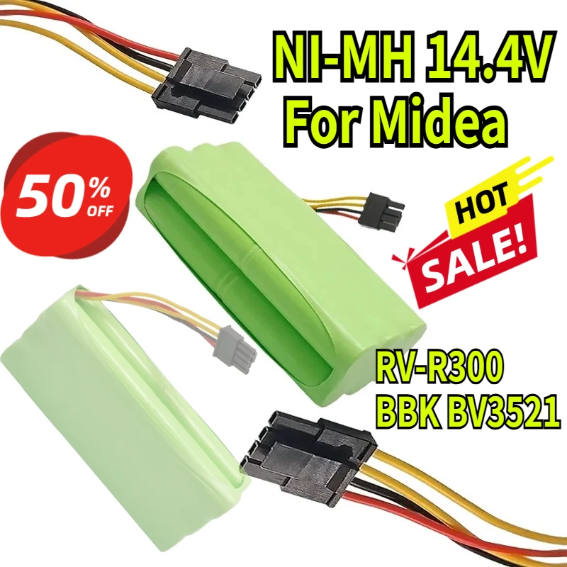 NI-MH 14.4V Suitable for Midea Vacuum Cleaner Robot Battery NI-MH AA VCR03W VCR03 Battery Redmond RV-R300 BBK BV3521
NI-MH 14.4V Suitable for Midea Vacuum Cleaner Robot Battery NI-MH AA VCR03W VCR03 Battery Redmond RV-R300 BBK BV3521