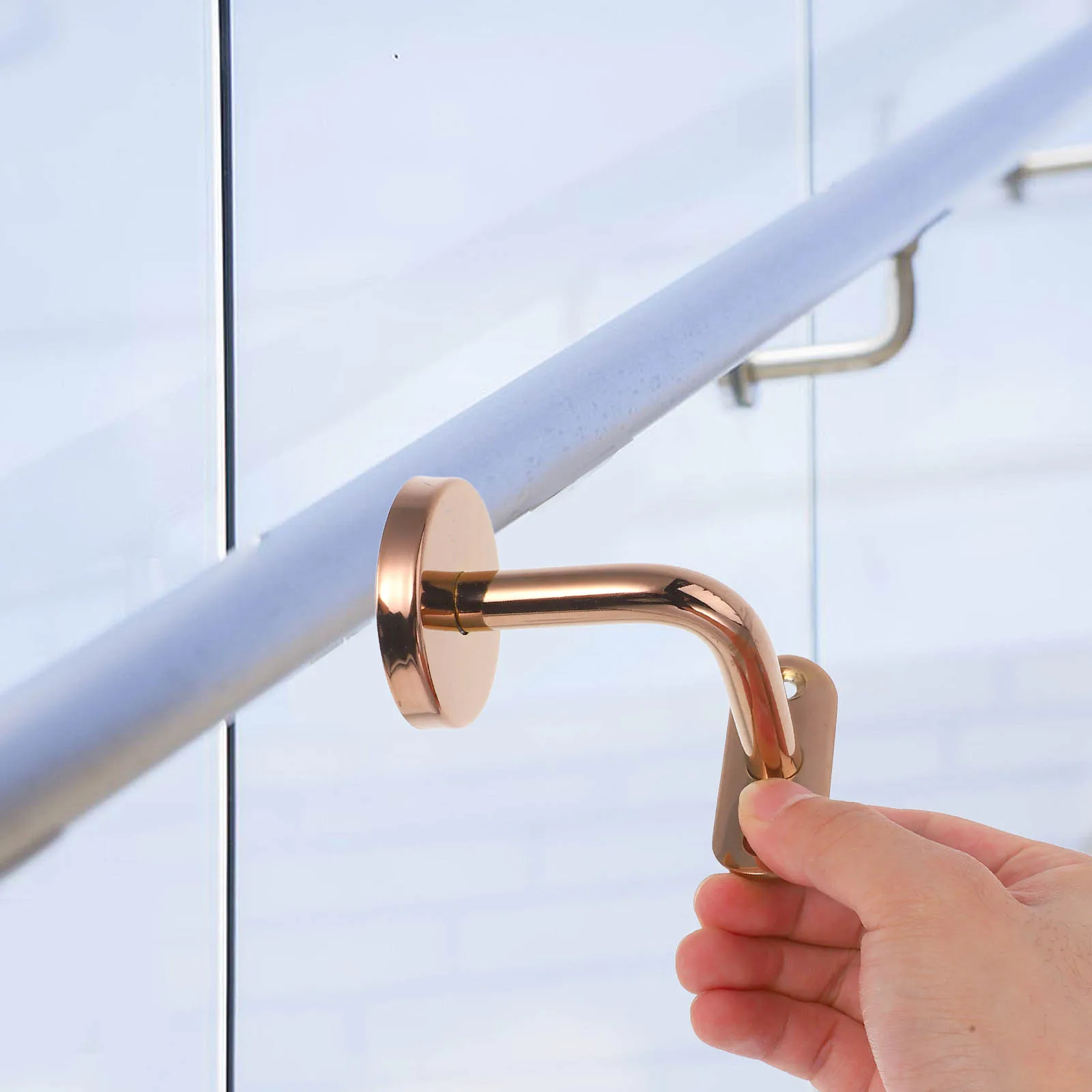 Stainless Steel Handrail Brackets Heavy Duty Wall Mount Durable Corrosion Resistant Easy Install Hardware Accessories For 
Stainless Steel Handrail Brackets Heavy Duty Wall Mount Durable Corrosion Resistant Easy Install Hardware Accessories For
