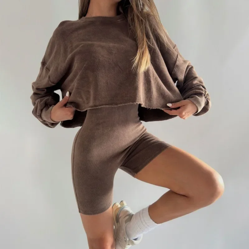 New Spring and Autumn Cross-border Tight-fitting Jumpsuit Knitted Women's High-grade Sport Spice Girl Rolled Edge Knitted Top
New Spring and Autumn Cross-border Tight-fitting Jumpsuit Knitted Women's High-grade Sport Spice Girl Rolled Edge Knitted Top