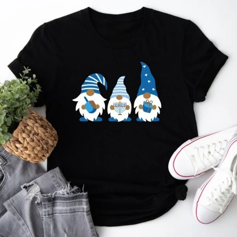 Funny Hanukkah Gnomes Graphic T-Shirt Chanukah Holiday Gifts High Quality Cotton Printed T-shirt Tops Women Men Tee Casual Style
Funny Hanukkah Gnomes Graphic T-Shirt Chanukah Holiday Gifts High Quality Cotton Printed T-shirt Tops Women Men Tee Casual Style