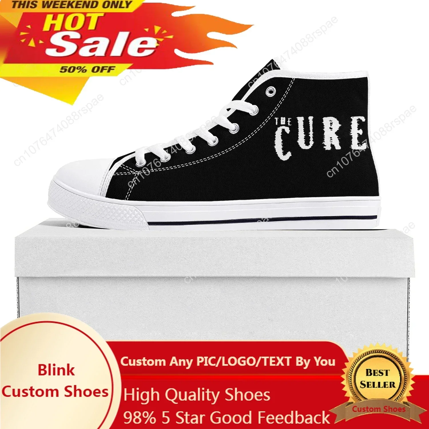 Cure Band The Robert Smith High Top Rock Good Quality Sneakers Mens Womens Teenager Canvas White Sneaker Couple Shoes
Cure Band The Robert Smith High Top Rock Good Quality Sneakers Mens Womens Teenager Canvas White Sneaker Couple Shoes