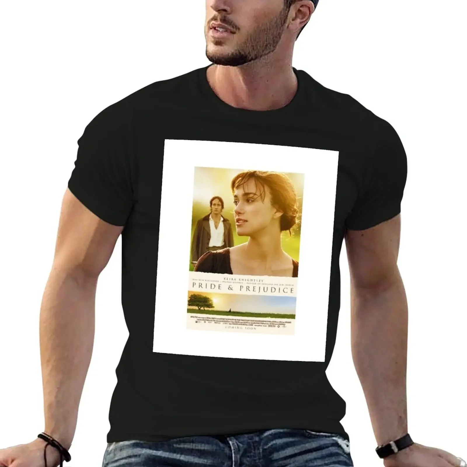 Pride and Prejudice Movie Poster T-Shirt anime clothes Luxury man Men's cotton t-shirt
Pride and Prejudice Movie Poster T-Shirt anime clothes Luxury man Men's cotton t-shirt