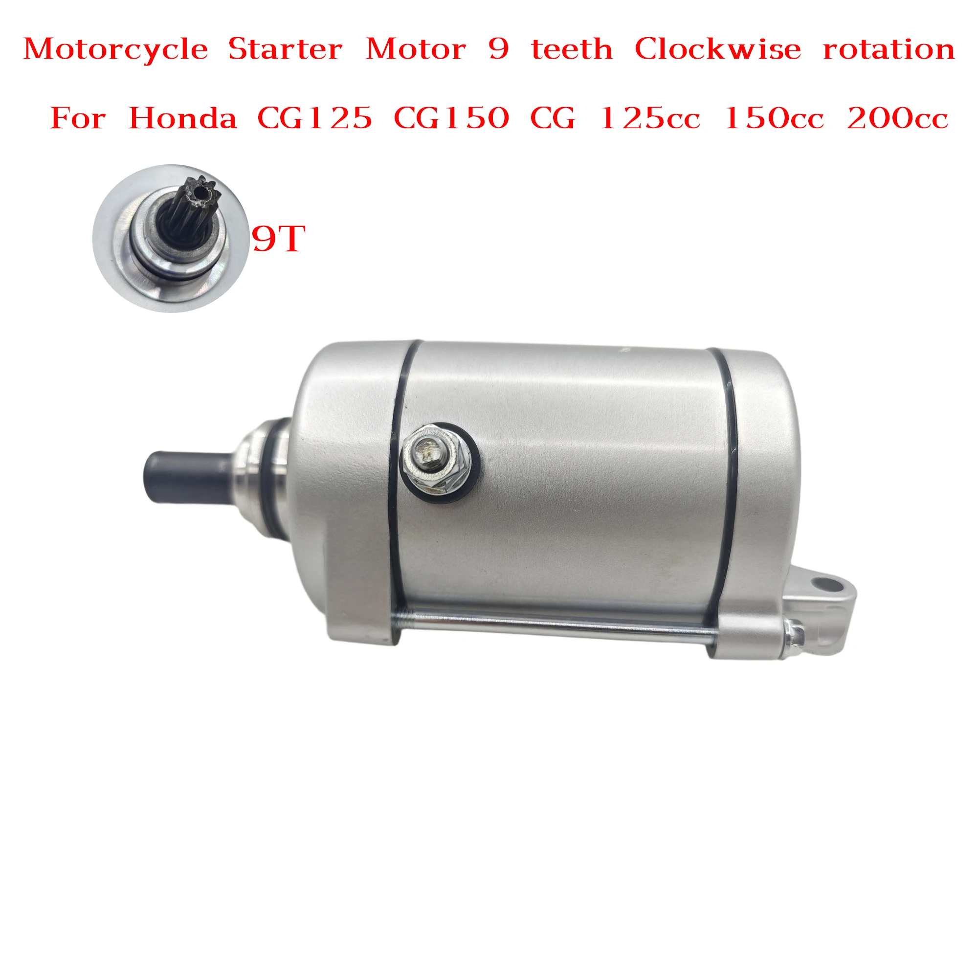 CG150 / CG125 Electric Starter Motor 9T Teeth For ATV Air Cooled Engine Parts Moped Scooter ATV
CG150 / CG125 Electric Starter Motor 9T Teeth For ATV Air Cooled Engine Parts Moped Scooter ATV