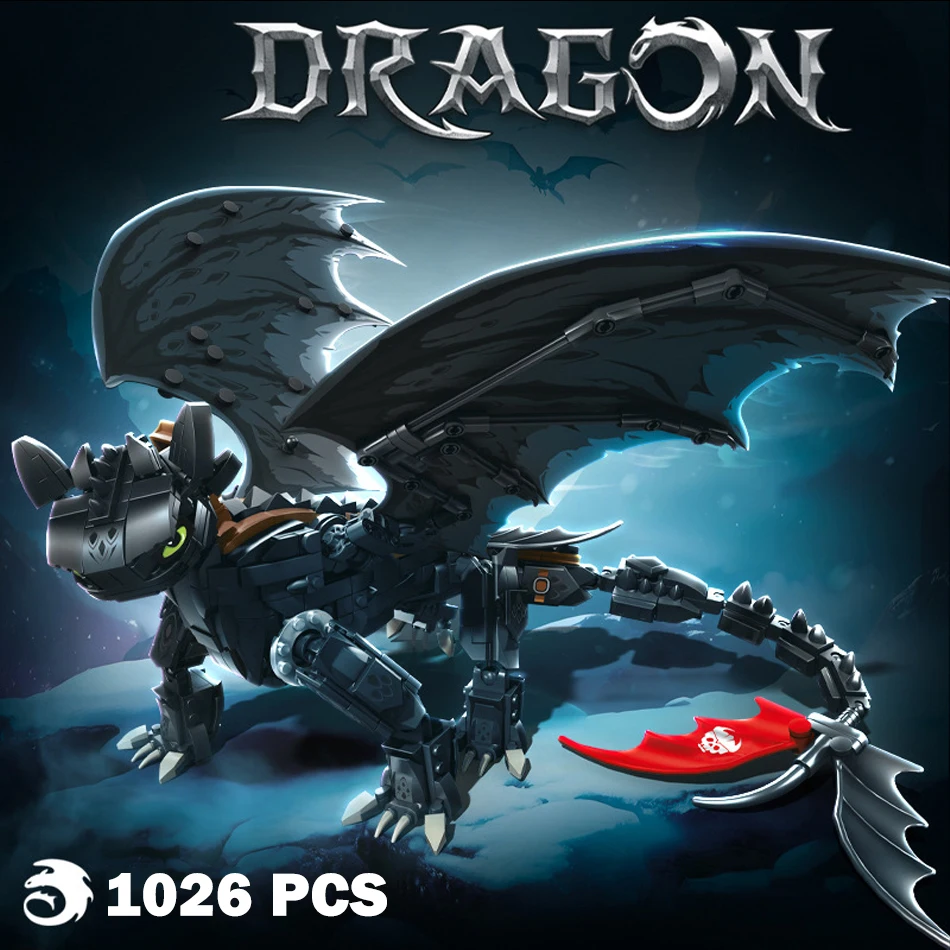 MOC Anime Night Shadow Dragon Model Building Blocks Classic Movie Cartoon Black Dragon Assembly Figures Bricks Toys Kid Boy Gift
MOC Anime Night Shadow Dragon Model Building Blocks Classic Movie Cartoon Black Dragon Assembly Figures Bricks Toys Kid Boy Gift