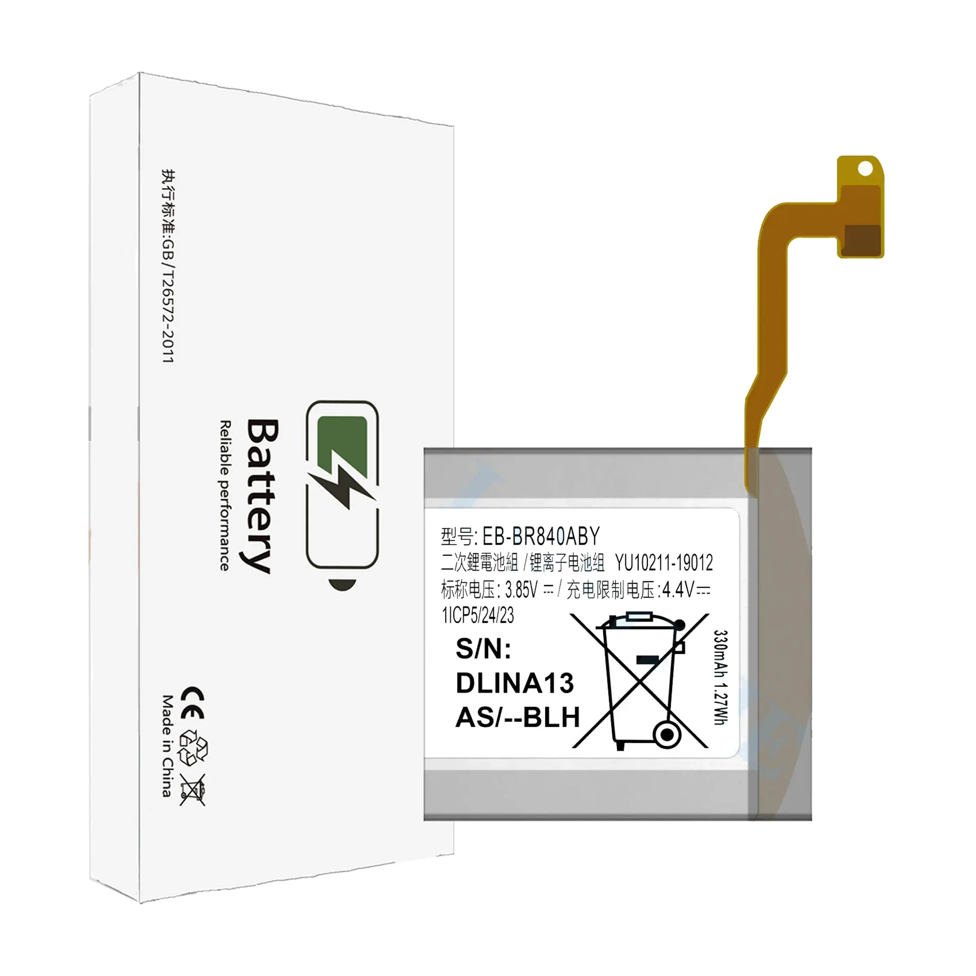 EOTABACC New 100% High Quality EB-BR840ABY Battery For For Samsung Galaxy Watch 3 45MM SM-R840 R845 SM-R845F Smart Watch Bateria
EOTABACC New 100% High Quality EB-BR840ABY Battery For For Samsung Galaxy Watch 3 45MM SM-R840 R845 SM-R845F Smart Watch Bateria