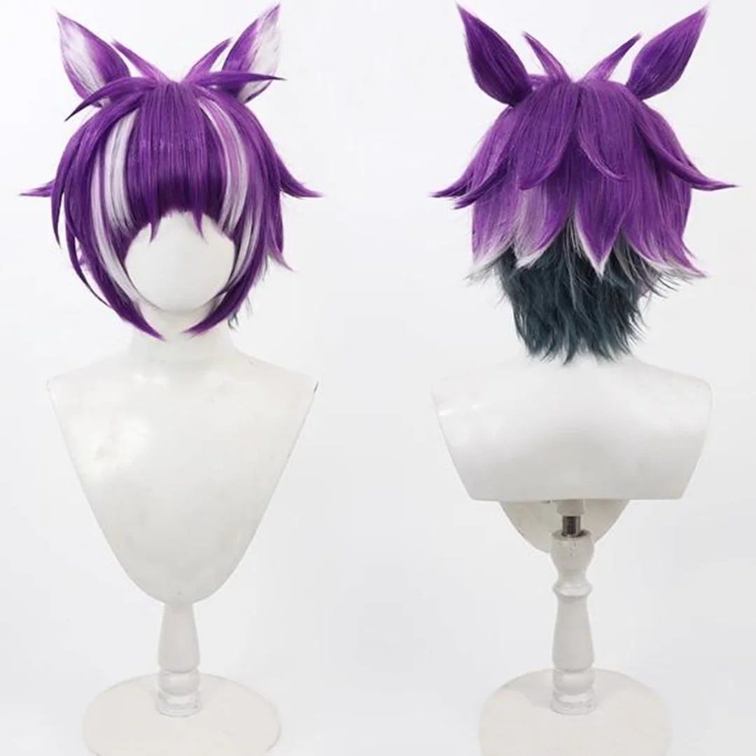 Twisted Wonderland Cheshire Cat Wig cosplay anime Halloween party purple wig
Twisted Wonderland Cheshire Cat Wig cosplay anime Halloween party purple wig