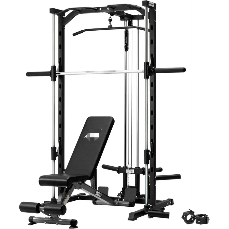YY2RRitFit Smith Machine Power Rack LAT-Pull Down System,Landmine,Barbell Bar,Plate Storage Pegs and More Training Attachment
YY2RRitFit Smith Machine Power Rack LAT-Pull Down System,Landmine,Barbell Bar,Plate Storage Pegs and More Training Attachment