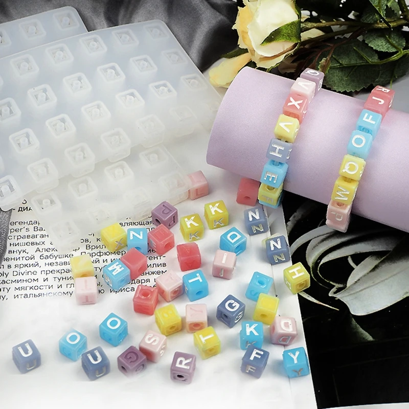 2 Pieces/set Letter Bracelet Silicone Mold Letter Beads Crystal Epoxy Resin Mold Alphabet Beads for Jewelry Bracelet Making
2 Pieces/set Letter Bracelet Silicone Mold Letter Beads Crystal Epoxy Resin Mold Alphabet Beads for Jewelry Bracelet Making