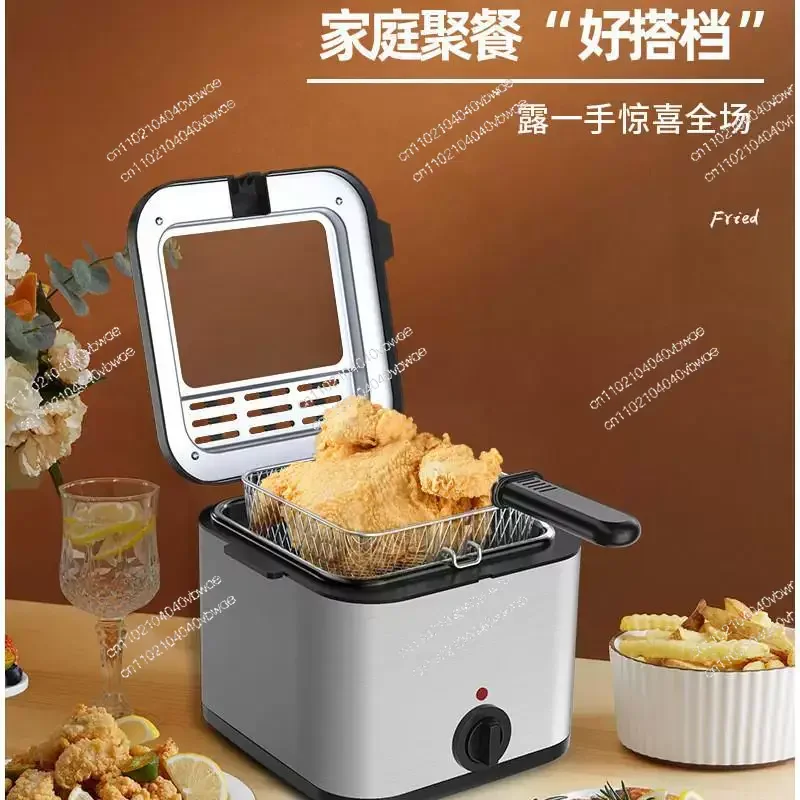 Household electric fryer, large-capacity chicken chops, French fries fryer, snack fryer, integrated fryer is hot
Household electric fryer, large-capacity chicken chops, French fries fryer, snack fryer, integrated fryer is hot