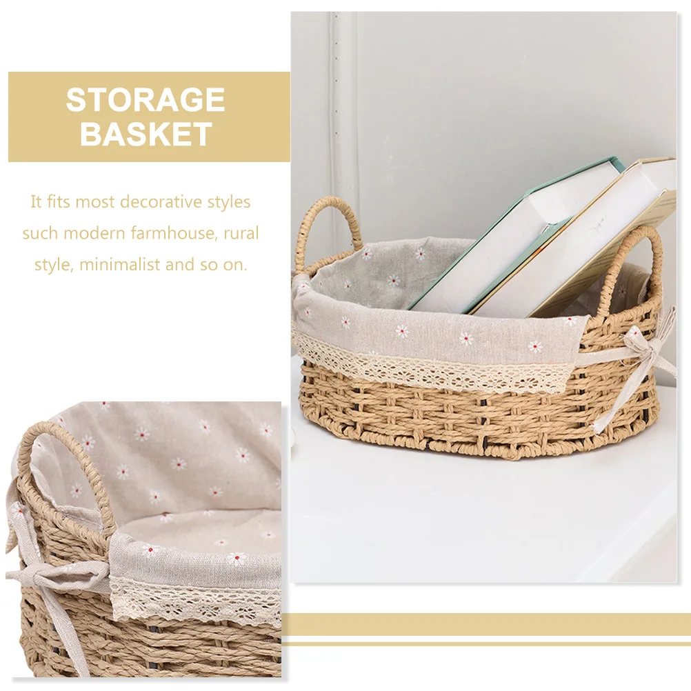 1pc Rattan Storage Basket Woven Hamper Tray Bathroom Organizer Portable Handmade Baskets Natural Color Texture
1pc Rattan Storage Basket Woven Hamper Tray Bathroom Organizer Portable Handmade Baskets Natural Color Texture