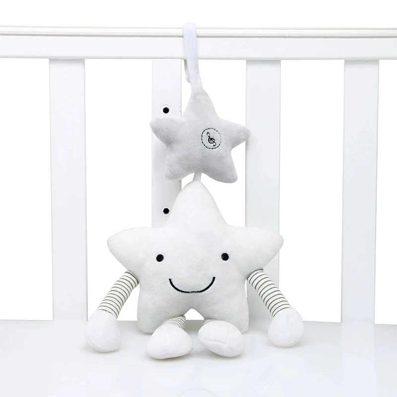 Cartoon white five-pointed star car hanging baby sleeping sound toys baby music wind chime toys
Cartoon white five-pointed star car hanging baby sleeping sound toys baby music wind chime toys