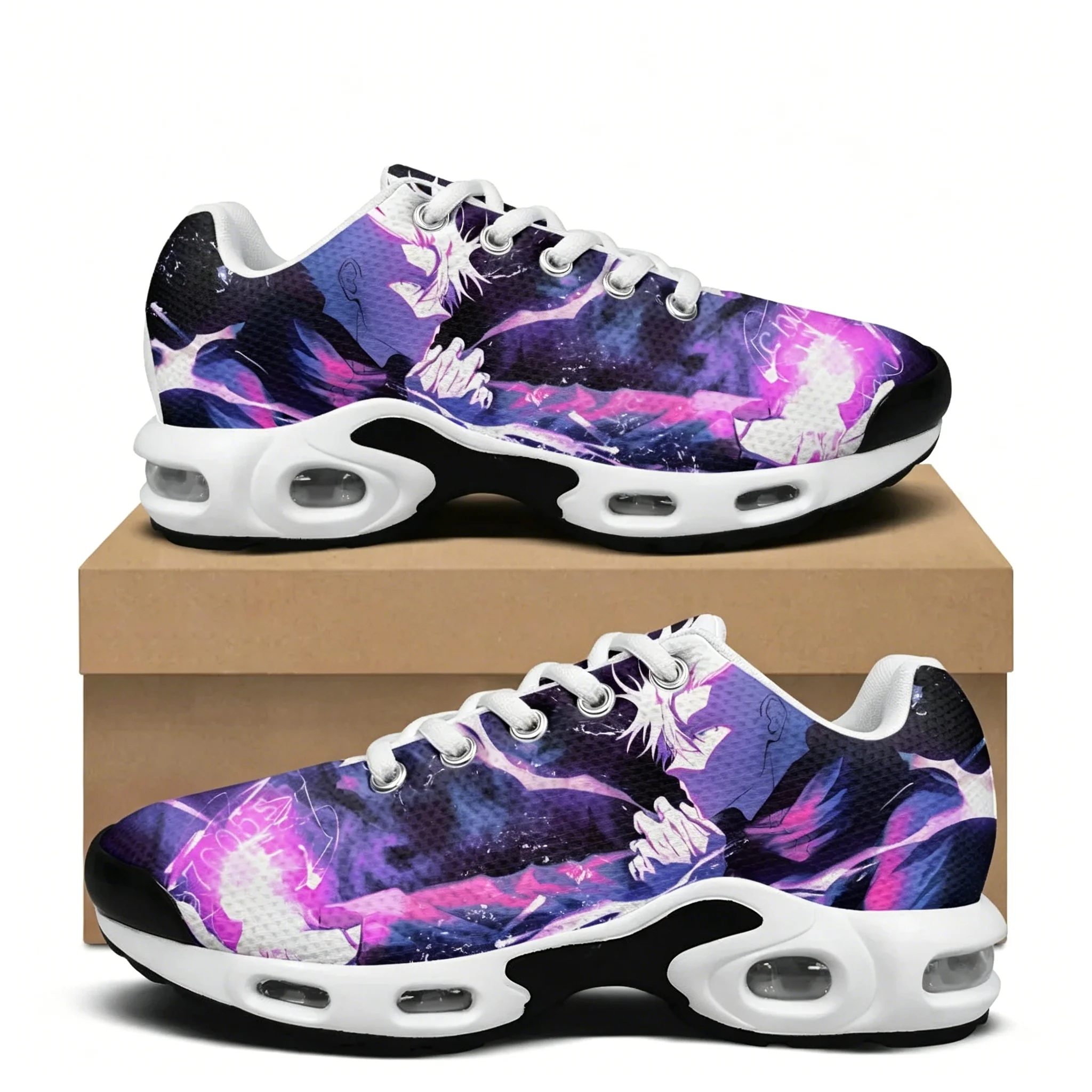 Gojo Satoru Heavy THE HONORED ONE Air Cushion Sneakers Mens Womens Teenager Sports shoes High Quality Custom Mesh Sneaker
Gojo Satoru Heavy THE HONORED ONE Air Cushion Sneakers Mens Womens Teenager Sports shoes High Quality Custom Mesh Sneaker