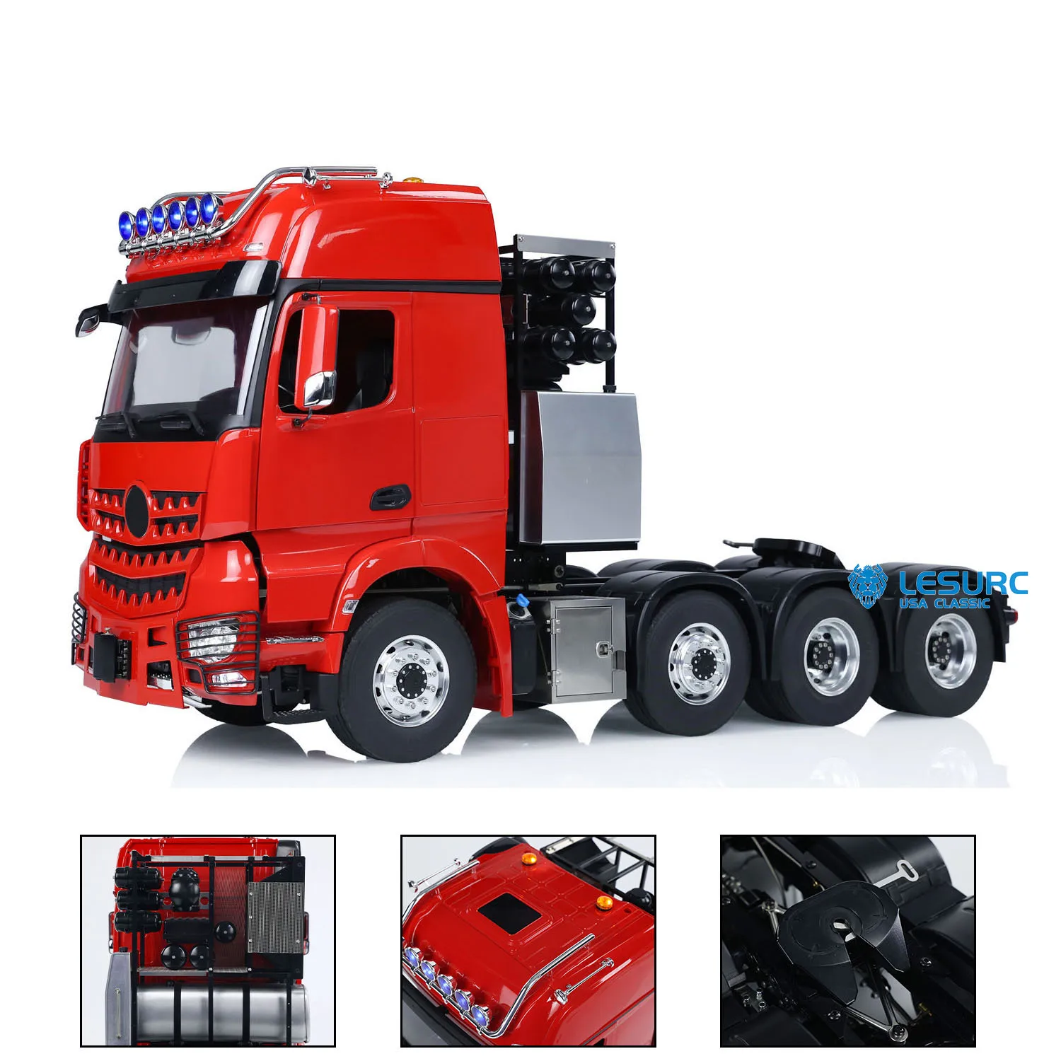 RTR 8x8 LESU 1/14 Metal RC Tractor Truck Radio Control Car Lock Differential Equipment Rack Lights Sounds Construction RC Toys
RTR 8x8 LESU 1/14 Metal RC Tractor Truck Radio Control Car Lock Differential Equipment Rack Lights Sounds Construction RC Toys