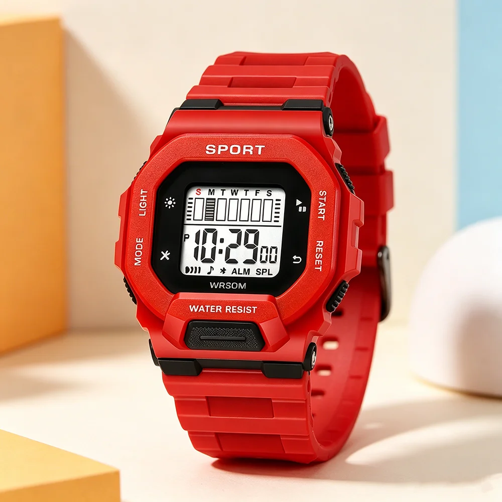 Fashion Waterproof Square Digital Kids Watches for Children Multi Function Outdoor Sports Watch for Boys Girls Students
Fashion Waterproof Square Digital Kids Watches for Children Multi Function Outdoor Sports Watch for Boys Girls Students