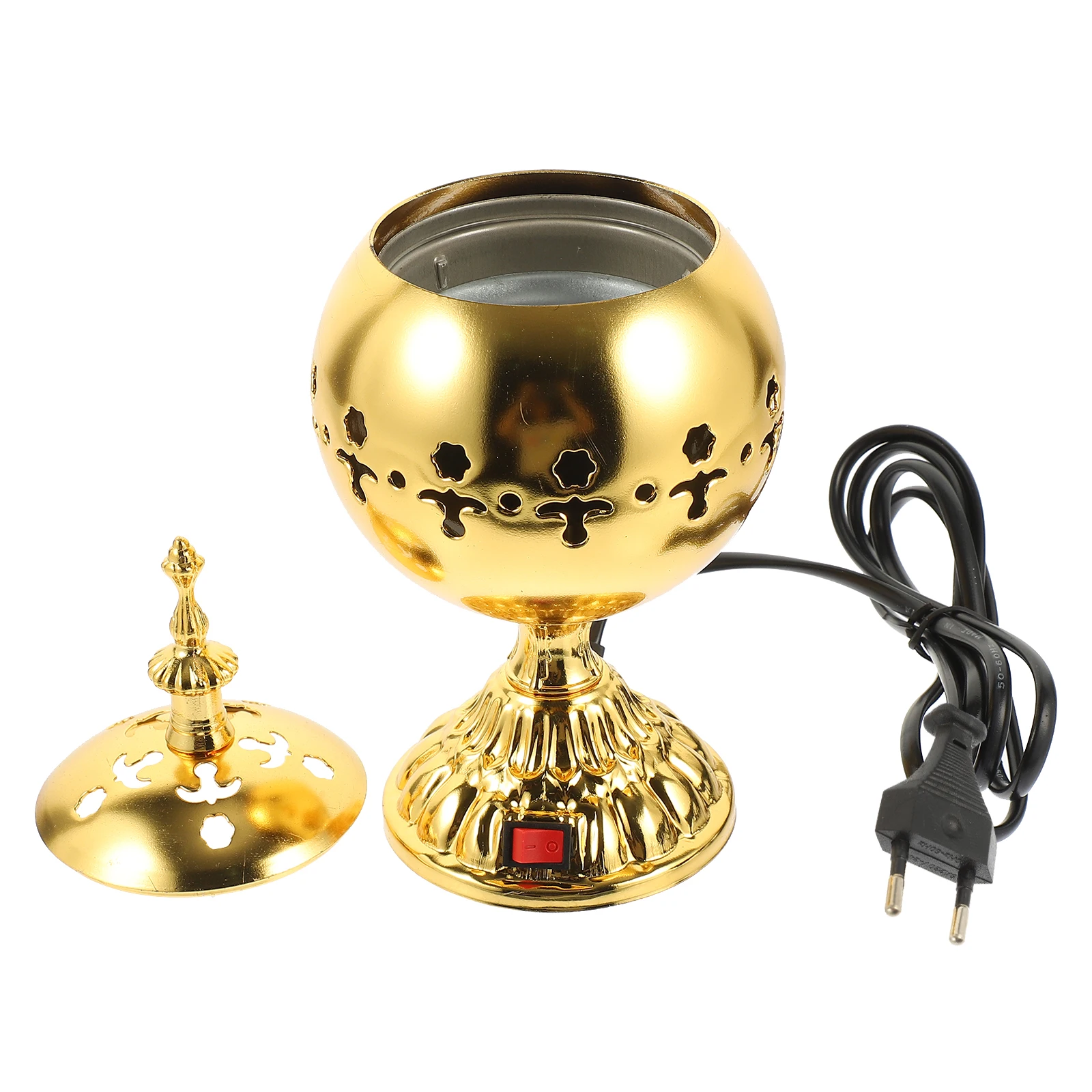 Electric Incense Burner Home Decor Bakhoor Wax Aroma Censer Household Retro Metal Stove Centerpiece Decorations Bright Color
Electric Incense Burner Home Decor Bakhoor Wax Aroma Censer Household Retro Metal Stove Centerpiece Decorations Bright Color
