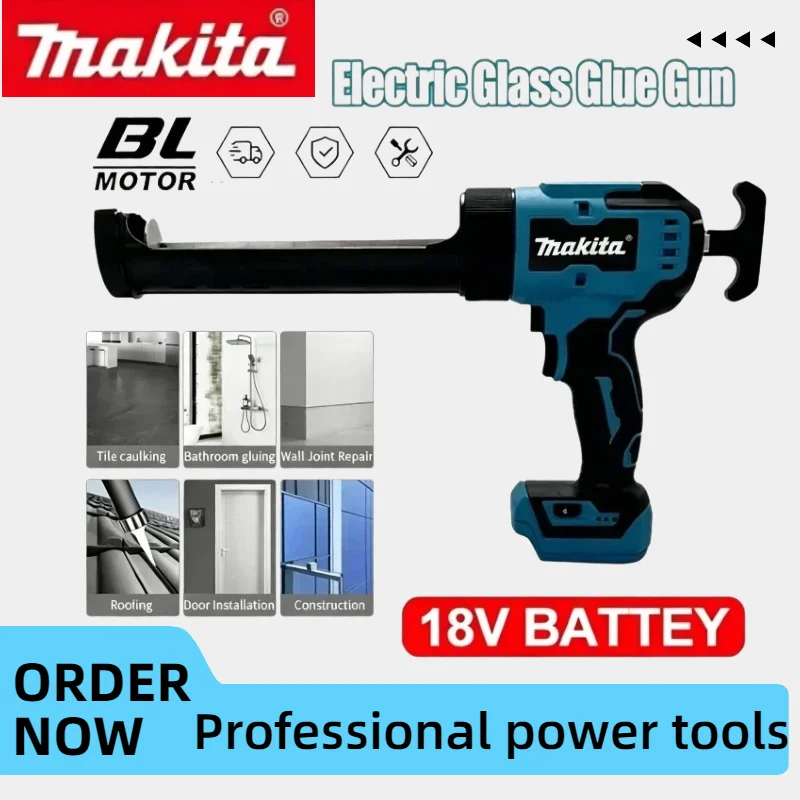 Makita Wireless Rechargeable Sealant Gun Electric Glass Glue Applicator Used in Glass Door Window Seam Filling Construction
Makita Wireless Rechargeable Sealant Gun Electric Glass Glue Applicator Used in Glass Door Window Seam Filling Construction