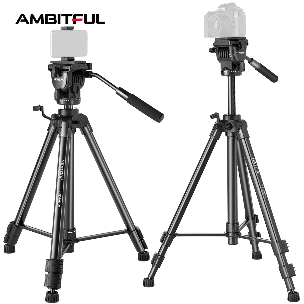 Yunteng Tripod VCT-998 Portable Aluminum Tripod for Canon Ni_kon San_sung Phone DSLR Cameras Flexible Tripod
Yunteng Tripod VCT-998 Portable Aluminum Tripod for Canon Ni_kon San_sung Phone DSLR Cameras Flexible Tripod