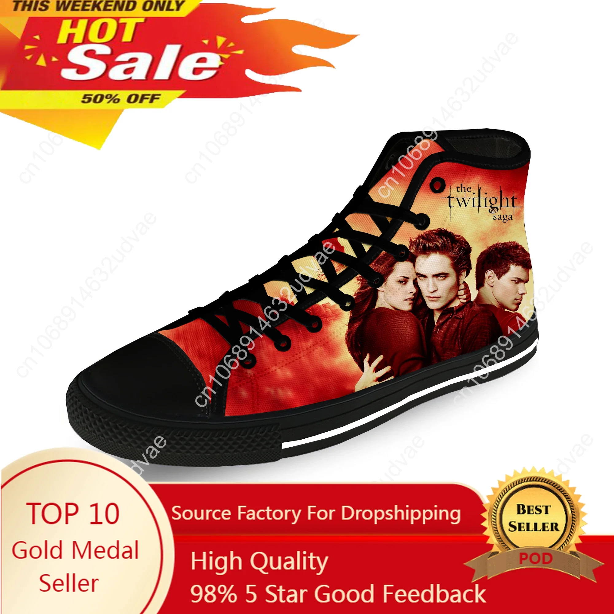 Twilight Saga Movie Vampire Casual Funny Cloth 3D Print High Top Canvas Fashion Shoes Men Women Lightweight Breathable Sneakers
Twilight Saga Movie Vampire Casual Funny Cloth 3D Print High Top Canvas Fashion Shoes Men Women Lightweight Breathable Sneakers