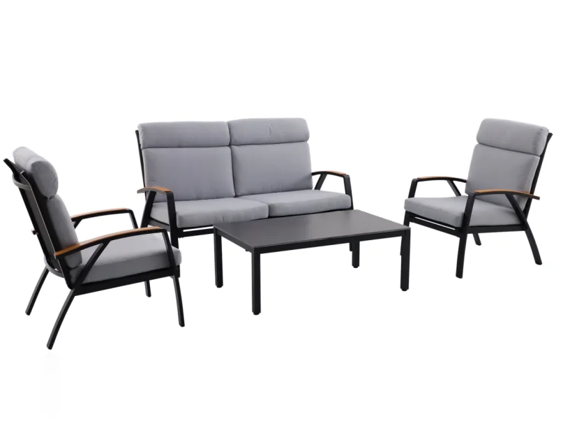 Modern 4-Piece Contemporary Outdoor Aluminum Sofa Set for Courtyard Hotel Park or Garden for Exterior Use & Warehouse
Modern 4-Piece Contemporary Outdoor Aluminum Sofa Set for Courtyard Hotel Park or Garden for Exterior Use & Warehouse