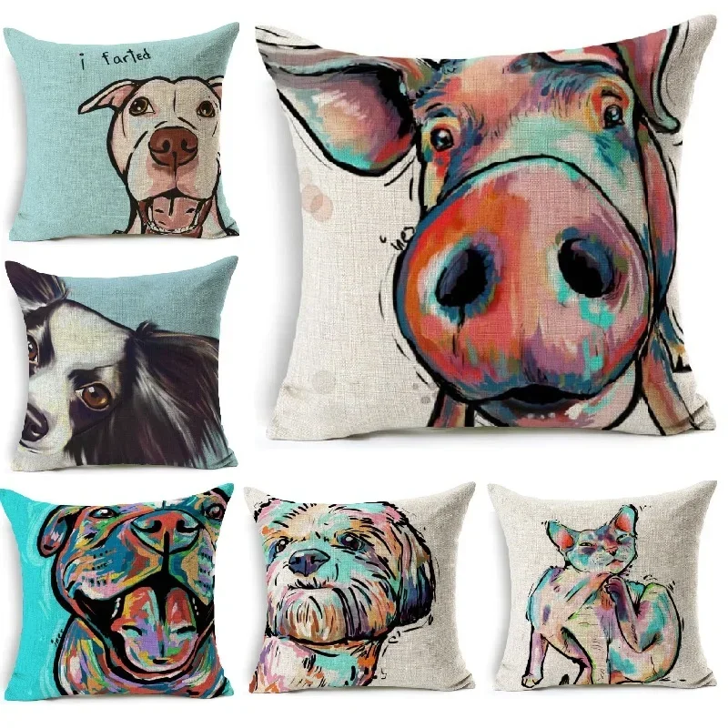 Just linen cushion for sofa and car, decorative pillowcase, funny, over, dog, cat, document, painting
Just linen cushion for sofa and car, decorative pillowcase, funny, over, dog, cat, document, painting