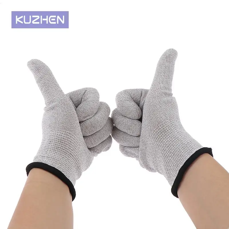 1 Pair Gloves Conductive Silver Fiber Electrode Therapy Gloves Electrotherapy Unit For Phycical Therapy
1 Pair Gloves Conductive Silver Fiber Electrode Therapy Gloves Electrotherapy Unit For Phycical Therapy