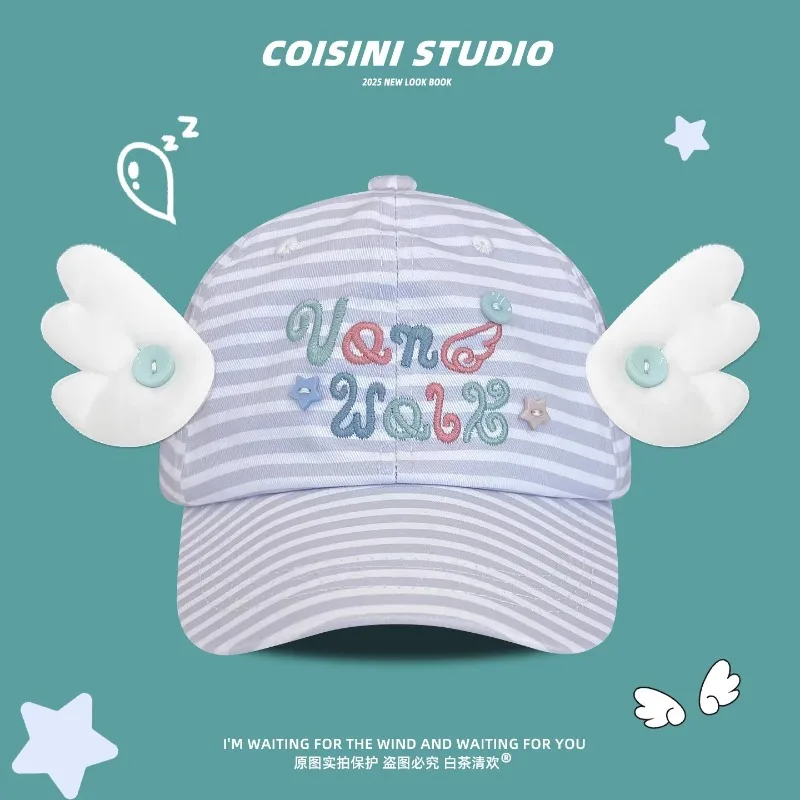 Дизайнерские бейсболки с вышивкой в виде милых крыльев для женщин, весенне-осенние, универсальные, стильные, в стиле Y2K
Дизайнерские бейсболки с вышивкой в виде милых крыльев для женщин, весенне-осенние, универсальные, стильные, в стиле Y2K